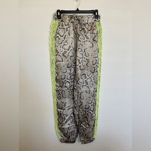PINKO Natural Snake Print Joggers